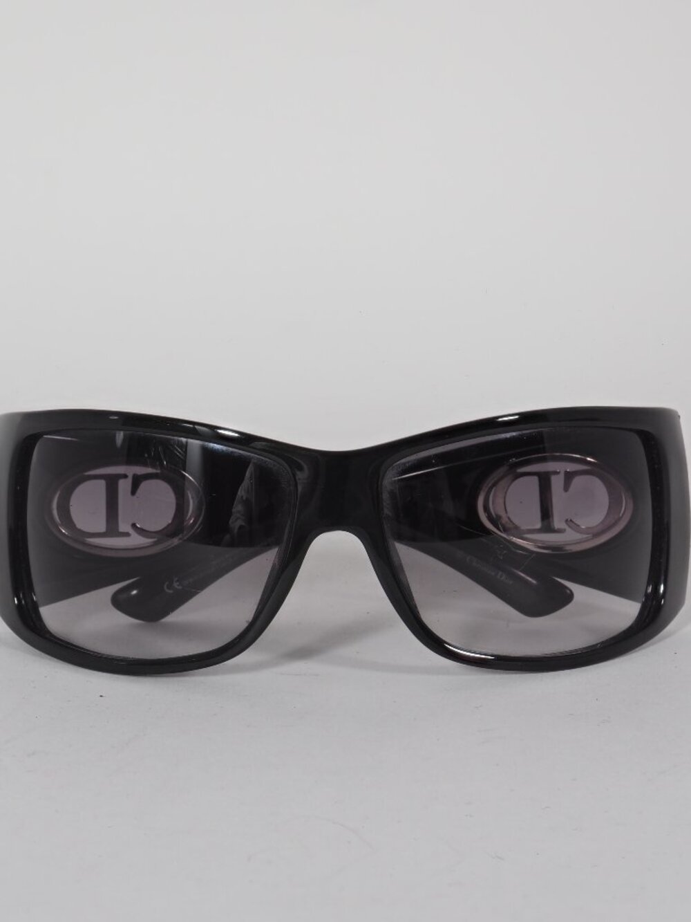 Christian Dior Flavour 1 Shield Sunglasses Black Silver Italy